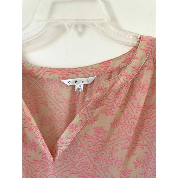 CAbi Shear Tie Tunic Mini Dress Coverup Pink Tank Size Small - Picture 6 of 8